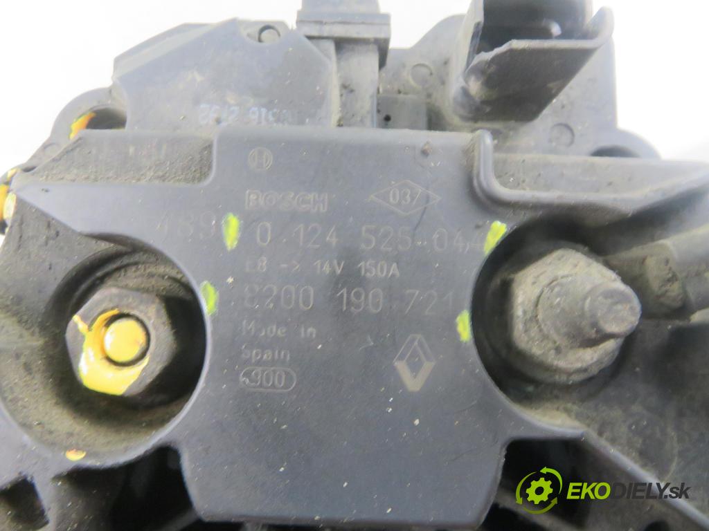 RENAULT SCENIC II (JM0/1_) MINIVAN 2005 88,00 1.9 dCi 120 - F9Q 812 1870,00 Alternátor 8200190721 ; 0124525044 (Alternátor)