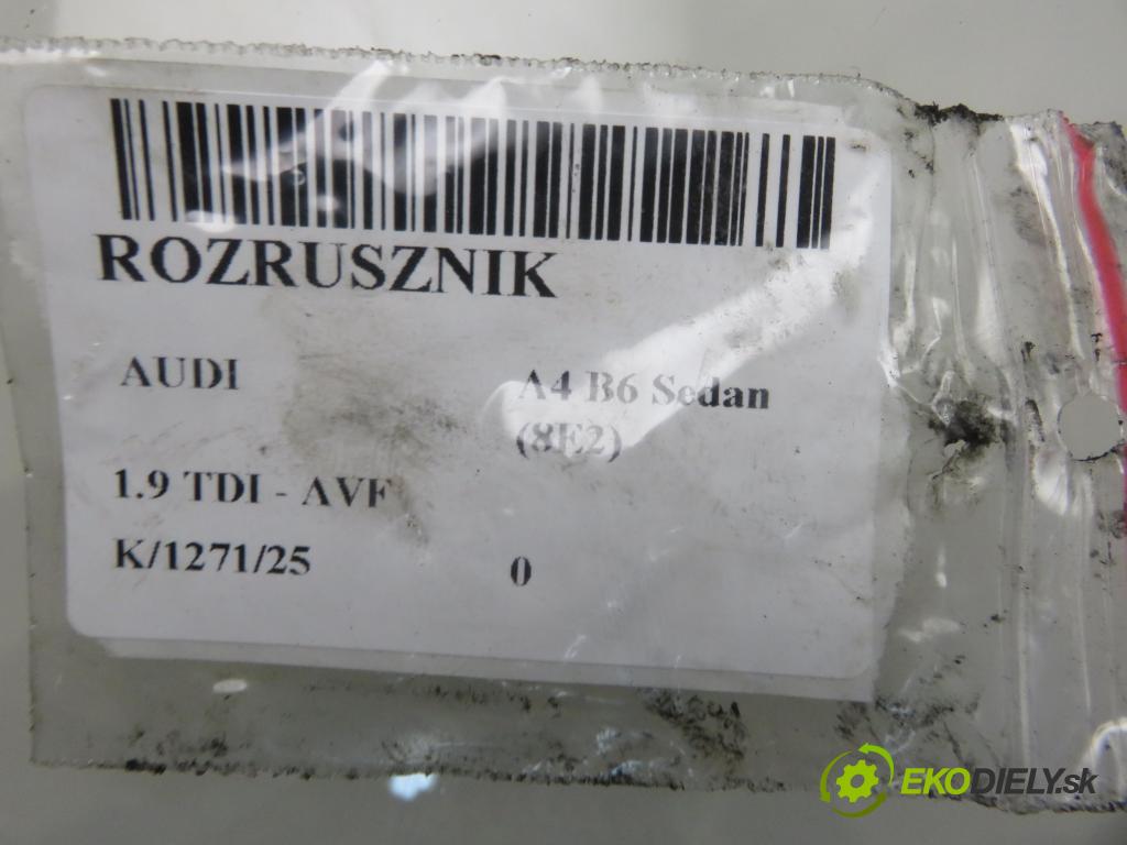 AUDI A4 (8E2, B6) SEDAN 2001 96,00 1.9 TDI PD 130 - AWX 1896,00 Štartér 068911024E ; D7R33 (Štartér)