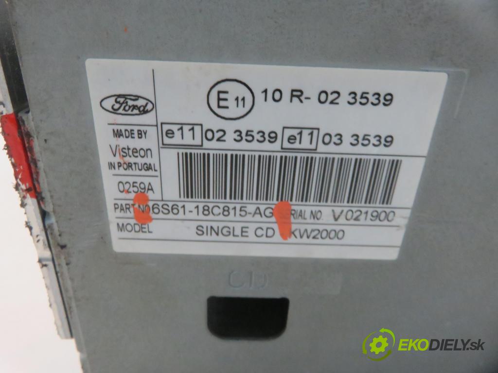 FORD FOCUS C-MAX (DM2) MINIVAN 2006 74,00 1.6 - HWDB 1596,00 RADIO CD 6S6118C815AG
