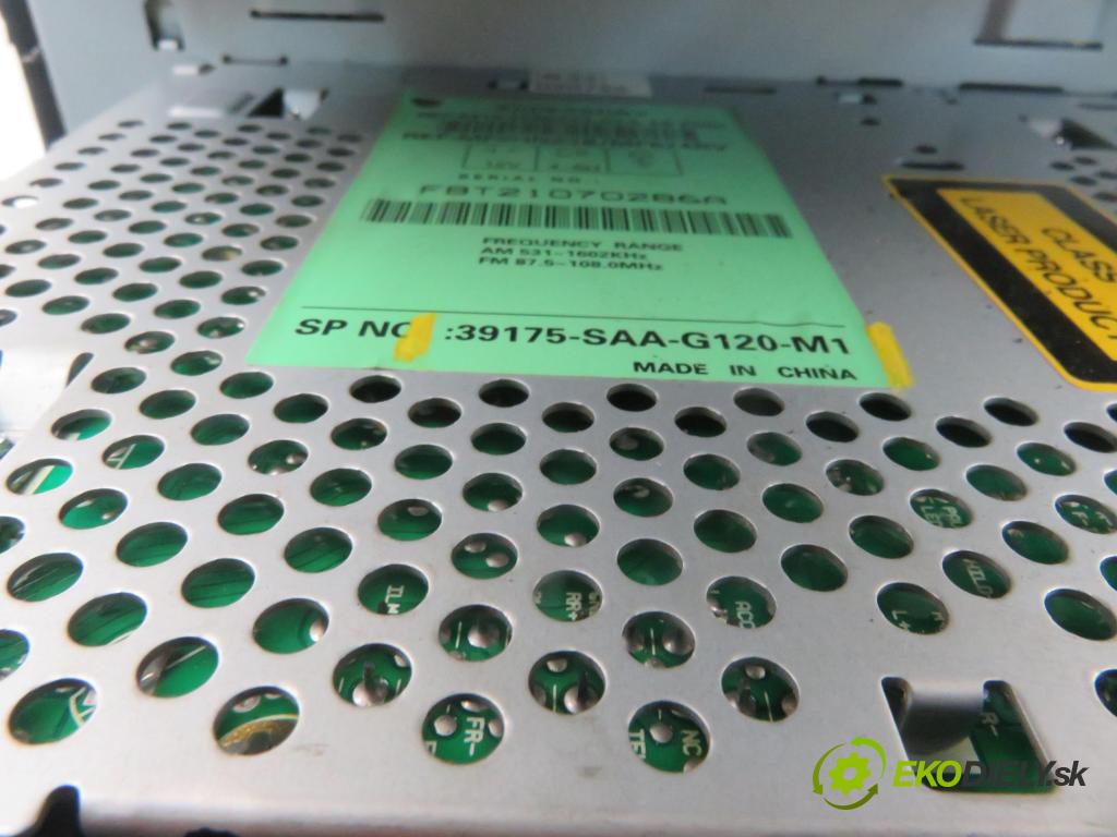 HONDA JAZZ II (GD_, GE3, GE2) HB 2001 57,00 1.2 i-DSI (GD5, GE2) - L12A1 1243,00 RADIO CD 39175SAAG120M1