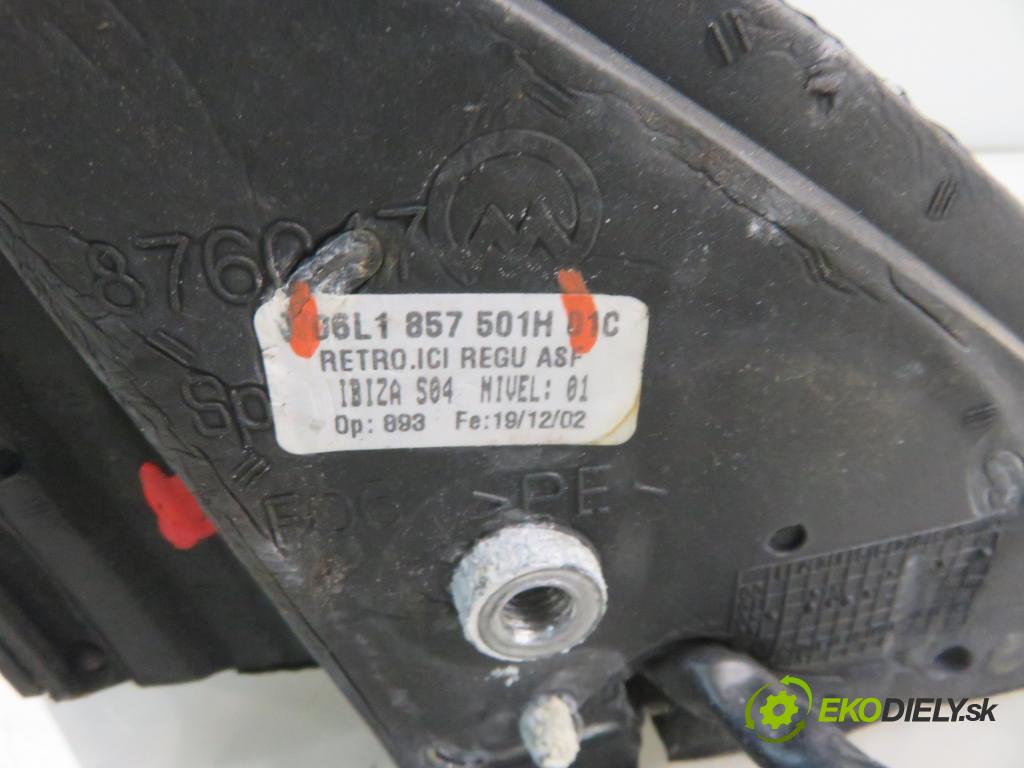 SEAT IBIZA III (6L1) HB 2003 47,00 1.2 12V - AZQ 1198,00 zpětné zrcátko 6L1857501H