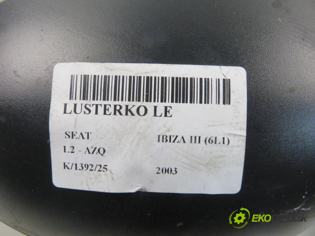 SEAT IBIZA III (6L1) HB 2003 47,00 1.2 12V - AZQ 1198,00 zpětné zrcátko 6L1857501H