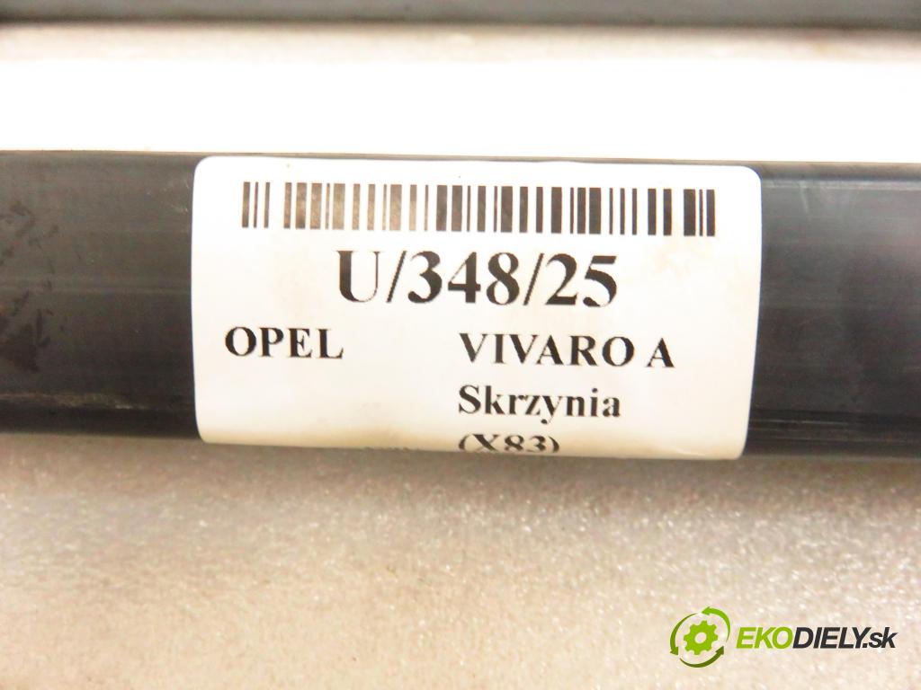 OPEL VIVARO A Skrzynia (X83) FURGON 2005 99,00 2.5 DTI 135 - G9U 730 2464,00 zábradlí: STŘECHA