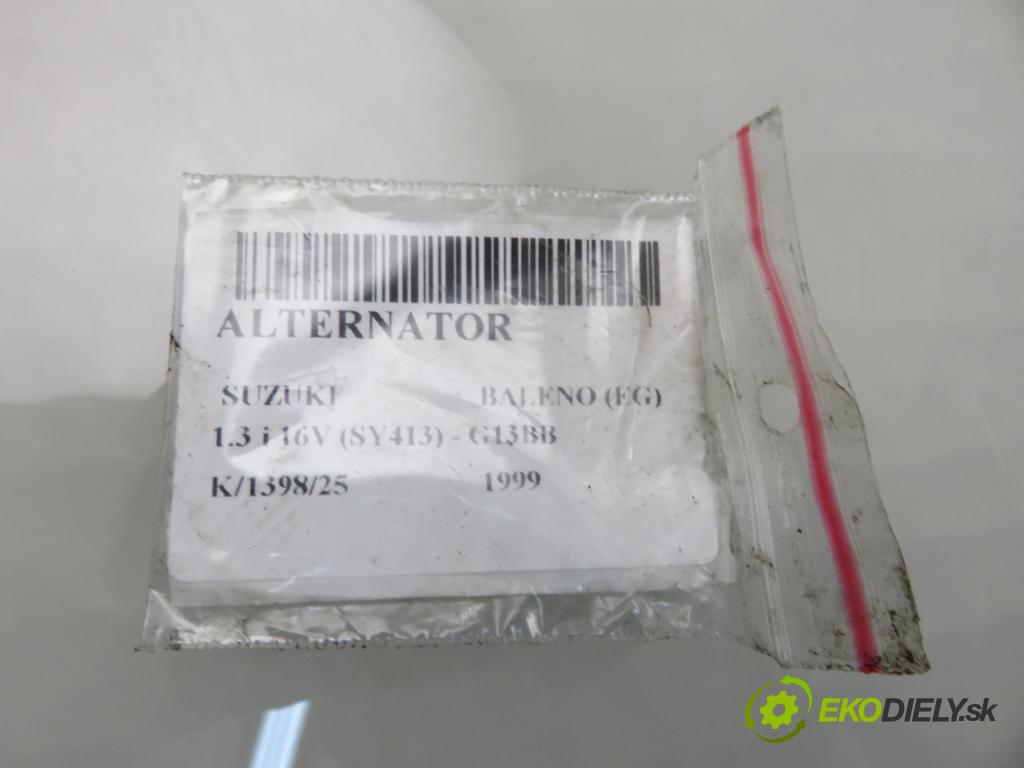 SUZUKI BALENO (EG) HB 1999 63,00 1.3 i 16V 85 (SY413) - G13BB 1298,00 Alternátor 3140060G1 (Alternátor)