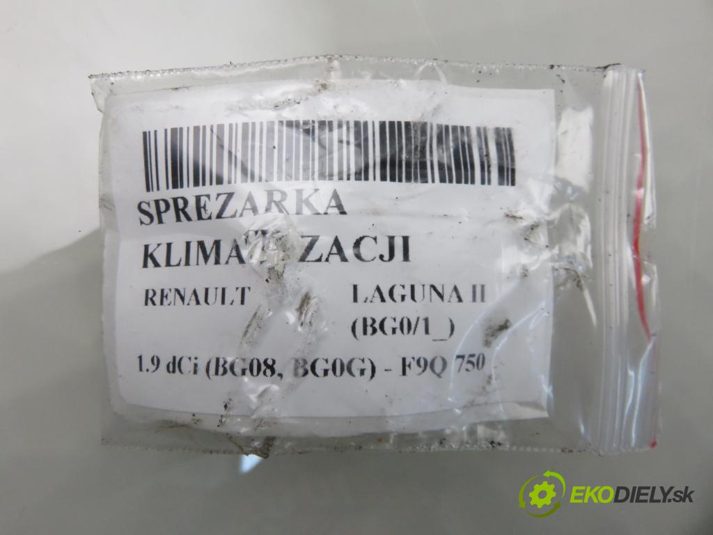 RENAULT LAGUNA II (BG0/1_) LIFTBACK 2002 88,00 1.9 dCi 120 - F9Q 750 1870,00 KOMPRESOR: klimatizácie 1135320 (Kompresor klimatizácie)