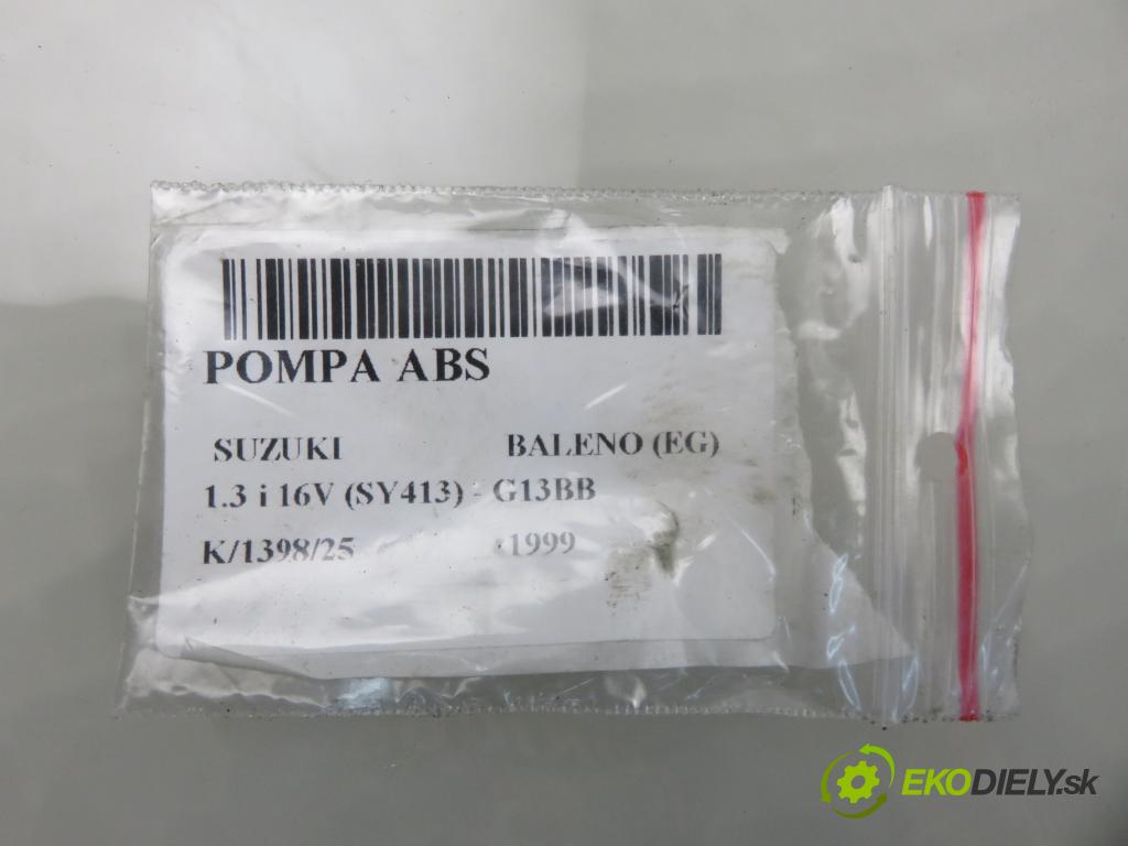 SUZUKI BALENO (EG) HB 1999 63,00 1.3 i 16V 85 (SY413) - G13BB 1298,00 Pumpa ABS 561006460 (Pumpa ABS)