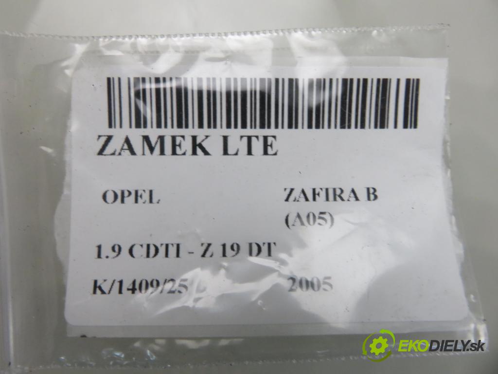 OPEL ZAFIRA B (A05) MINIVAN 2005 88,00 1.9 CDTI 8V 120 - Z 19 DT 1910,00 zámok LTE 13210738PU