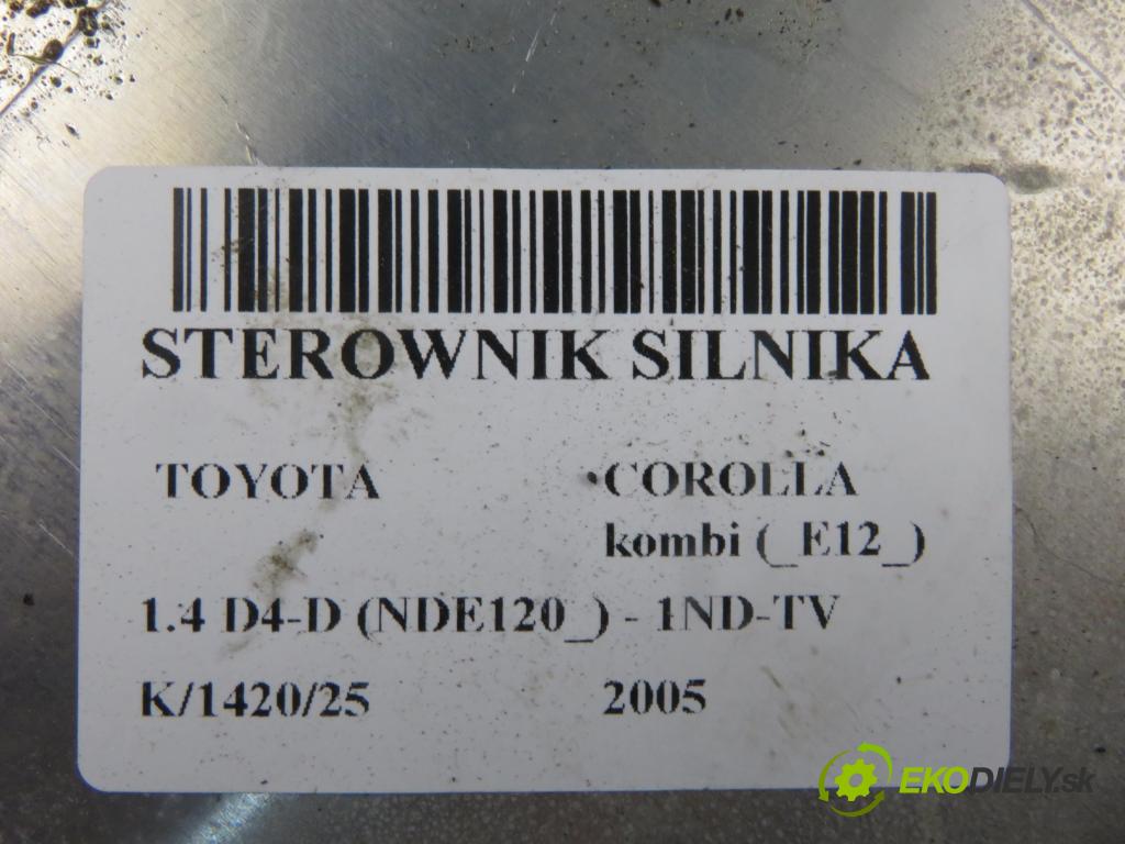 TOYOTA COROLLA kombi (_E12_) KOMBI 2005 0,00 1.4 D4-D (NDE120_) - 1ND-TV 1364,00 řídící jednotka motora 0281011733 ; 8966102A90