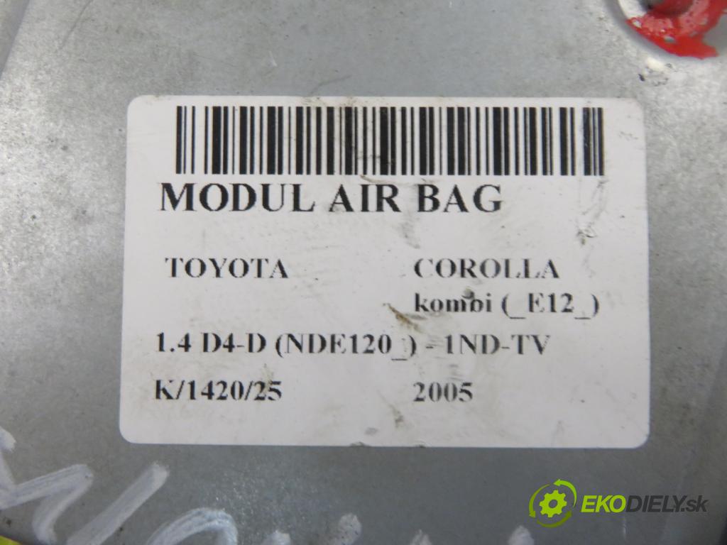 TOYOTA COROLLA kombi (_E12_) KOMBI 2005 0,00 1.4 D4-D (NDE120_) - 1ND-TV 1364,00 MODUL air BAG 8917002400 ; 211082104