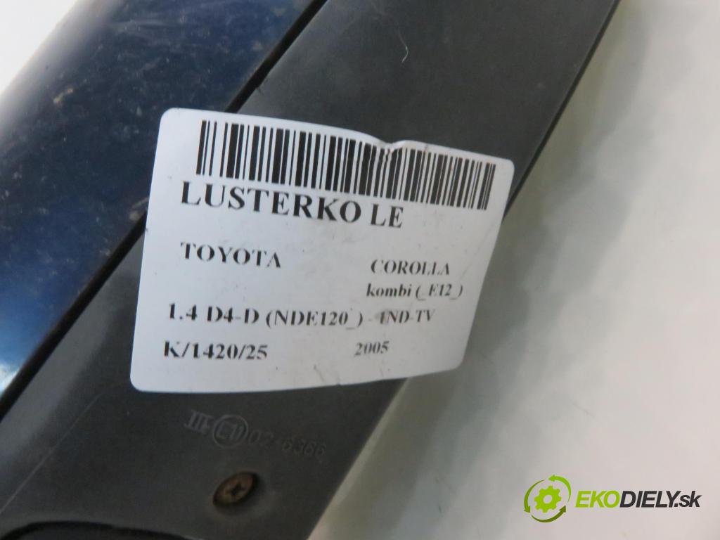 TOYOTA COROLLA kombi (_E12_) KOMBI 2005 0,00 1.4 D4-D (NDE120_) - 1ND-TV 1364,00 zpětné zrcátko LE