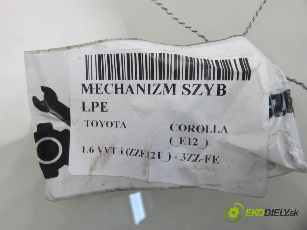 TOYOTA COROLLA (_E12_) HB 2004 81,00 1.6 VVT-i (ZZE121_) - 3ZZ-FE 1598,00 mechanismus oken 6982002130