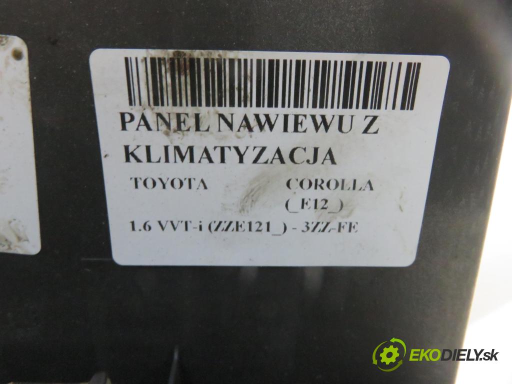 TOYOTA COROLLA (_E12_) HB 2004 81,00 1.6 VVT-i (ZZE121_) - 3ZZ-FE 1598,00 Panel topení KLIMATRONIK 5593013060