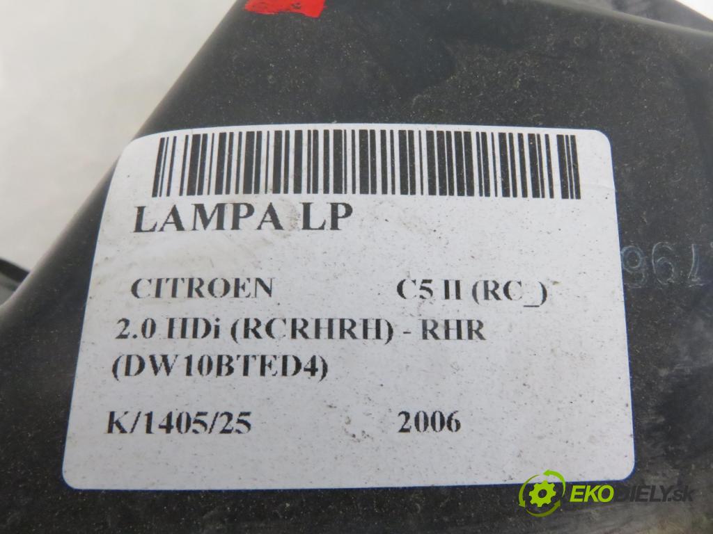 CITROEN C5 II (RC_) LIFTBACK 2006 100,00 2.0 HDi 136 - RHR (DW10BTED4) 1997,00 světlo LP