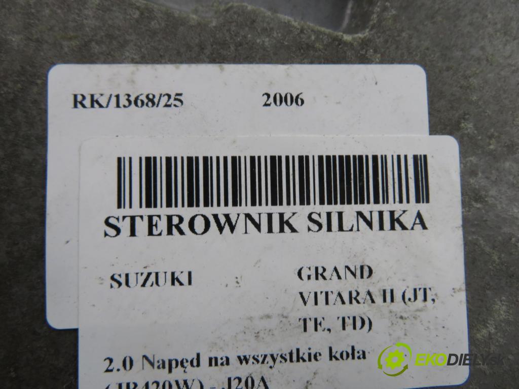 SUZUKI GRAND VITARA II (JT, TE, TD) SUV 2006 103,00 2.0 140 (JB420W) - J20A 1995,00 Riadiaca jednotka Motor 3392065J0 ; 1123001152