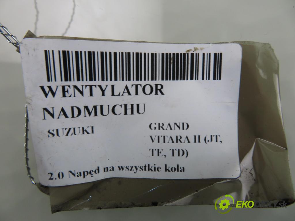 SUZUKI GRAND VITARA II (JT, TE, TD) SUV 2006 103,00 2.0 140 (JB420W) - J20A 1995,00 ventilátor větráku CSA431D207B ; CSM122002