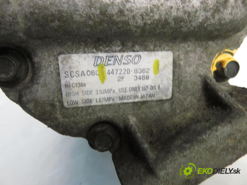 TOYOTA COROLLA (_E12_) HB 2004 81,00 1.6 VVT-i (ZZE121_) - 3ZZ-FE 1598,00 KOMPRESOR: klimatizácie 4472206362 (Kompresor klimatizácie)