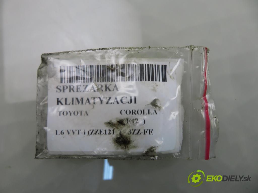 TOYOTA COROLLA (_E12_) HB 2004 81,00 1.6 VVT-i (ZZE121_) - 3ZZ-FE 1598,00 KOMPRESOR: klimatizácie 4472206362 (Kompresor klimatizácie)