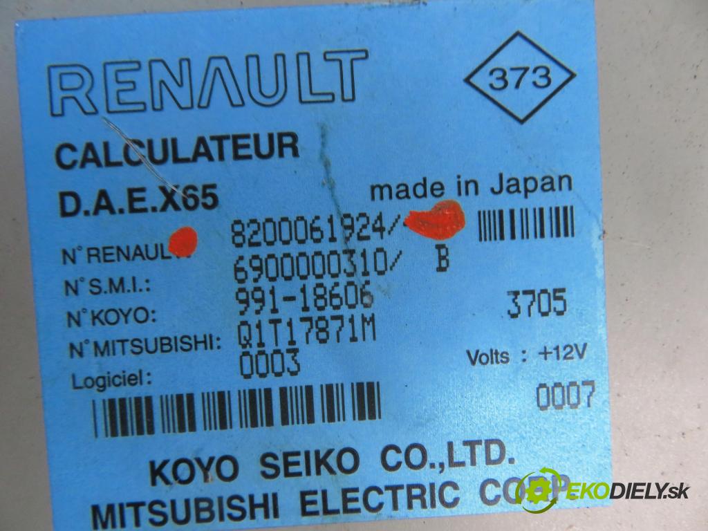 RENAULT CLIO II (BB_, CB_) HB 2003 55,00 1.2 16V 75 - D4F 712 1149,00 SLOUPEC / PODPORA elektrický 6900000291 ; 7700437049 ; 820006924