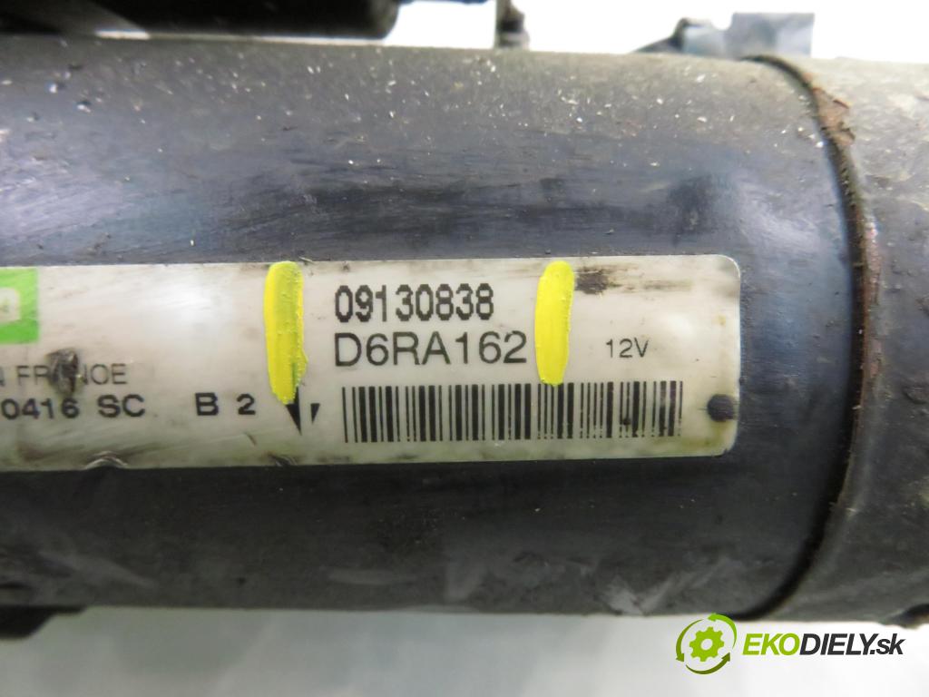OPEL CORSA C (X01) HB 2001 55,00 1.2 16V 75 - Z 12 XE 1199,00 Štartér 09130838 ; D6RA162 (Štartér)
