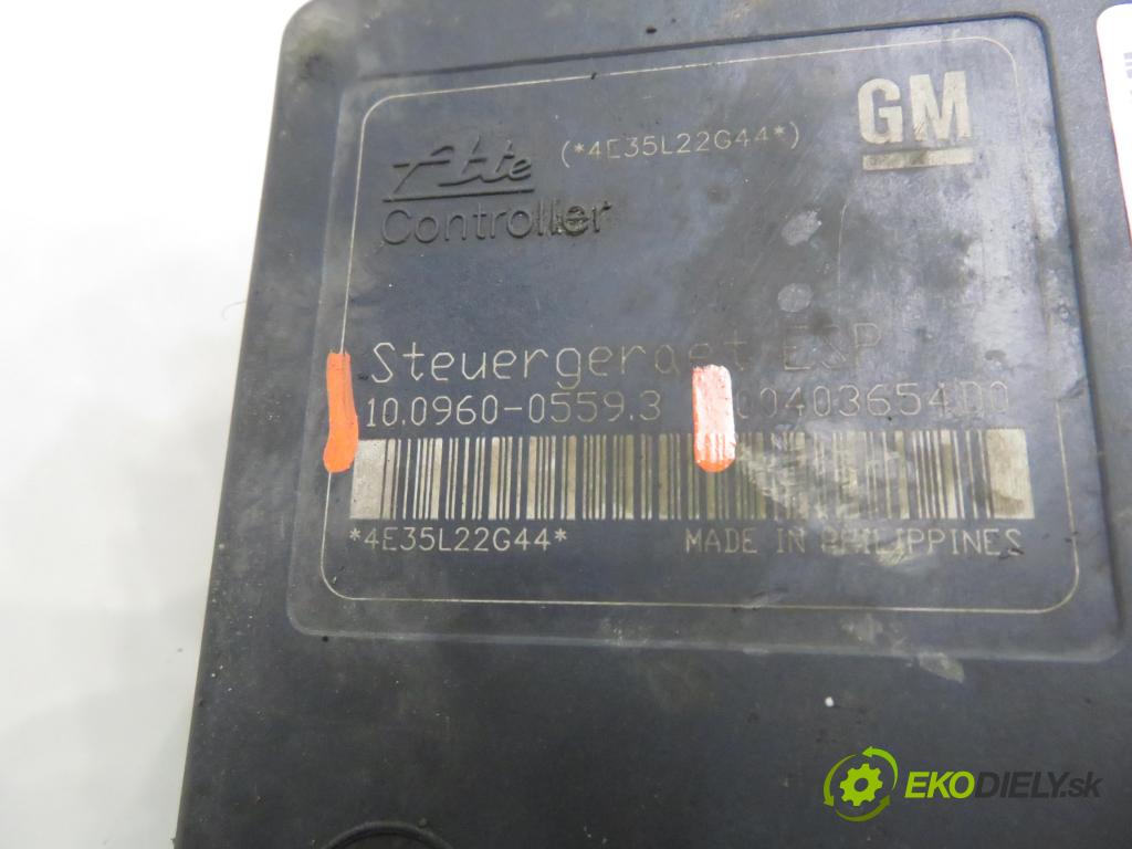 OPEL ZAFIRA B (A05) MINIVAN 2005 88,00 1.9 CDTI 8V 120 - Z 19 DT 1910,00 Pumpa ABS 10096005593 ; 13234911AS (Pumpa ABS)