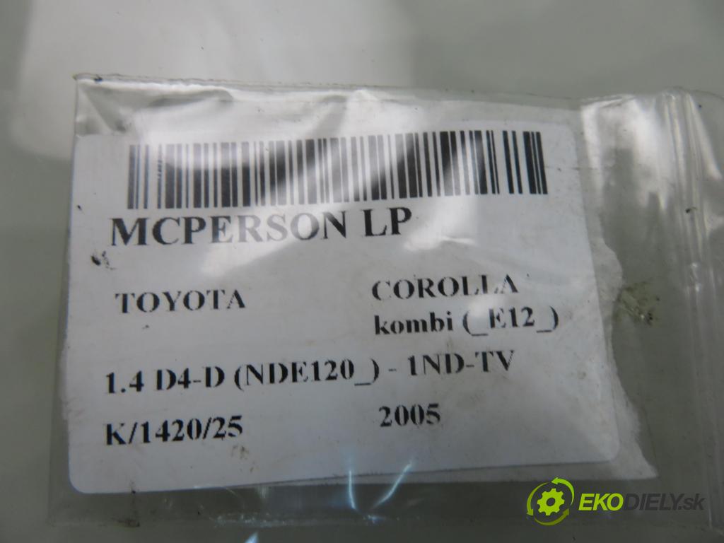 TOYOTA COROLLA kombi (_E12_) KOMBI 2005 0,00 1.4 D4-D (NDE120_) - 1ND-TV 1364,00 MCPERSON LP 2000391