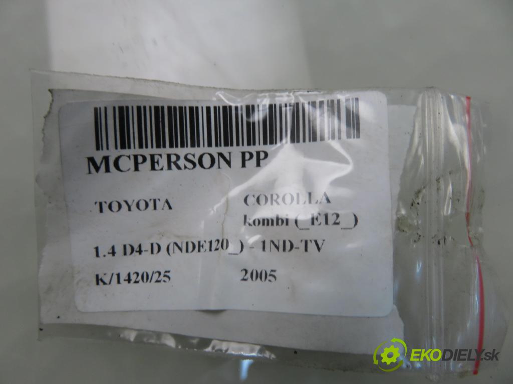 TOYOTA COROLLA kombi (_E12_) KOMBI 2005 0,00 1.4 D4-D (NDE120_) - 1ND-TV 1364,00 MCPERSON PP MGA5790