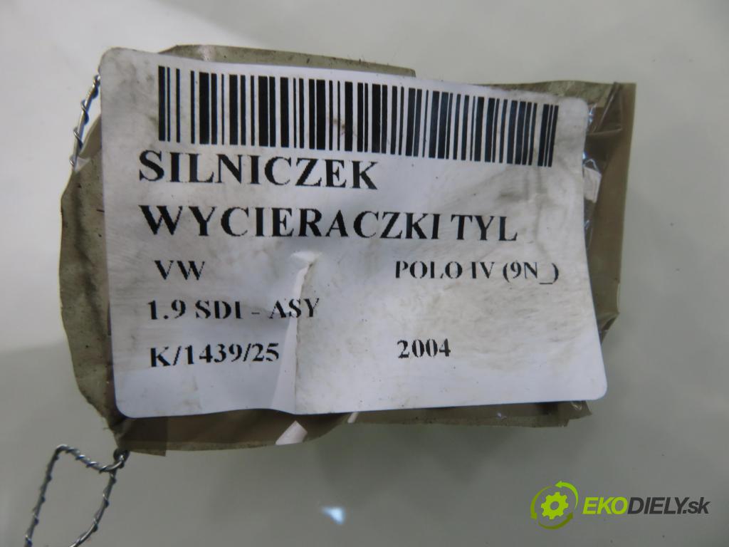 SEAT IBIZA III (6L1) HB 2003 55,00 1.4 TDI 75 - AMF 1422,00 motorek stěrače ZADNÍ: 6L6955711