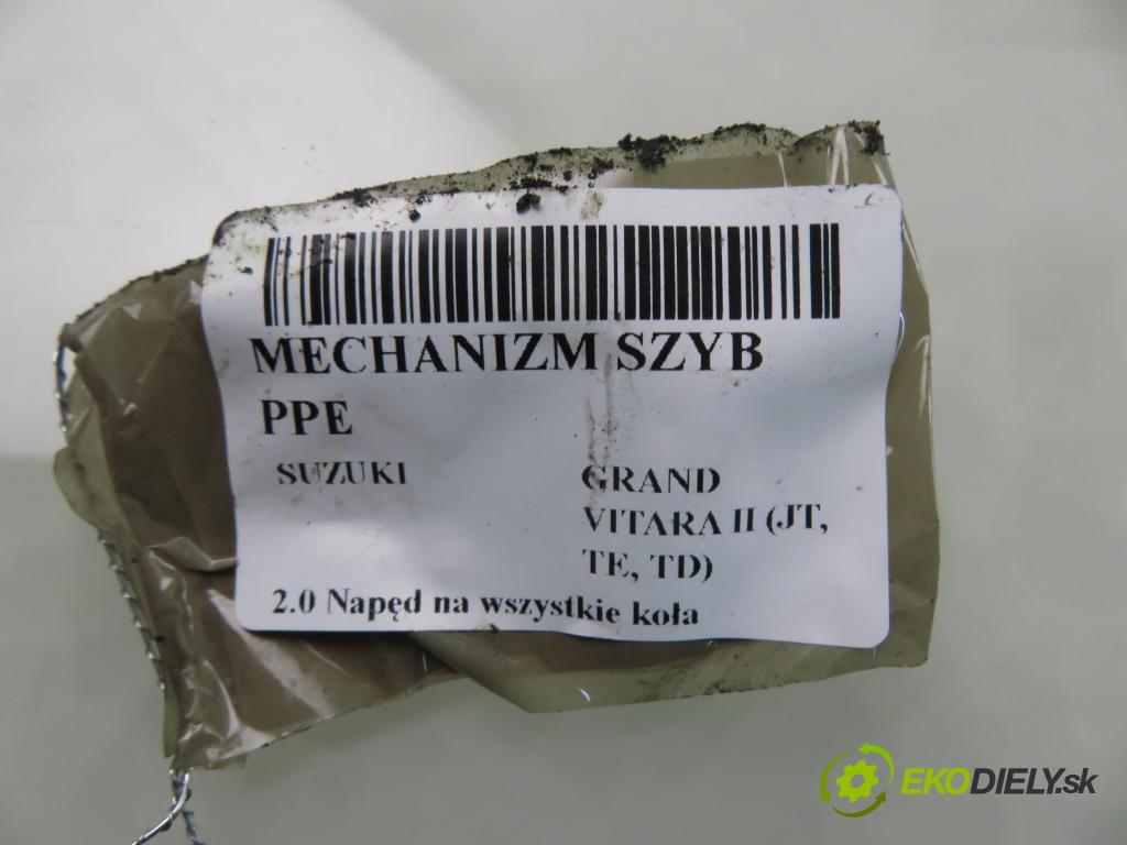 SUZUKI GRAND VITARA II (JT, TE, TD) SUV 2006 103,00 2.0 140 (JB420W) - J20A 1995,00 mechanismus oken PPE 8343065J00 ; 2621003520