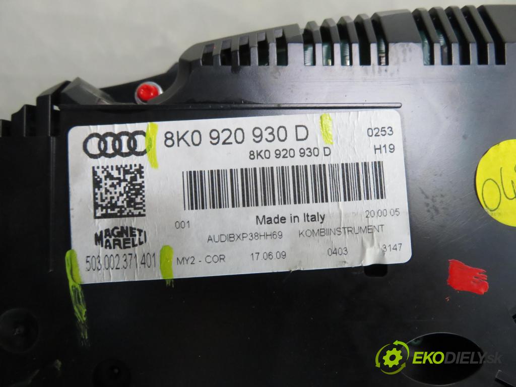 AUDI A4 Avant (8K5, B8) KOMBI 2010 125,00 2.0 TDI quattro - CAHA 1968,00 prístrojovka elektrický 8K0920930D ; 503002371401