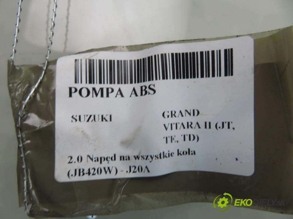 SUZUKI GRAND VITARA II (JT, TE, TD) SUV 2006 103,00 2.0 140 (JB420W) - J20A 1995,00 Pumpa ABS 06210905763 ; 06210905044 (Pumpa ABS)