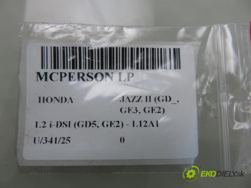 HONDA JAZZ II (GD_, GE3, GE2) HB 2001 57,00 1.2 i-DSI (GD5, GE2) - L12A1 1243,00 MCPERSON LP 51602SAAE610M1