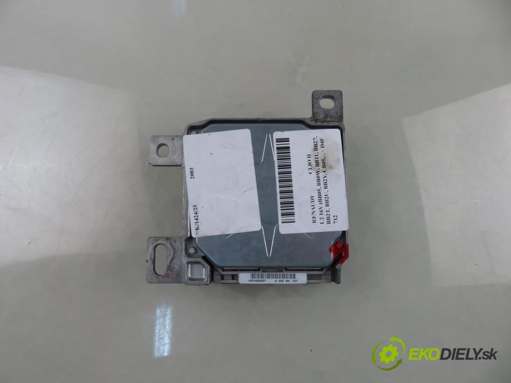 RENAULT CLIO II (BB_, CB_) HB 2003 55,00 1.2 16V 75 - D4F 712 1149,00 MODUL air BAG 0285001537 ; 8200375763