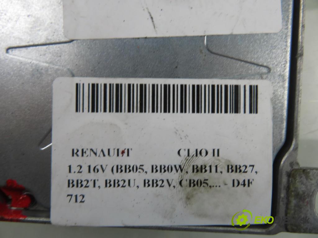 RENAULT CLIO II (BB_, CB_) HB 2003 55,00 1.2 16V 75 - D4F 712 1149,00 MODUL air BAG 0285001537 ; 8200375763