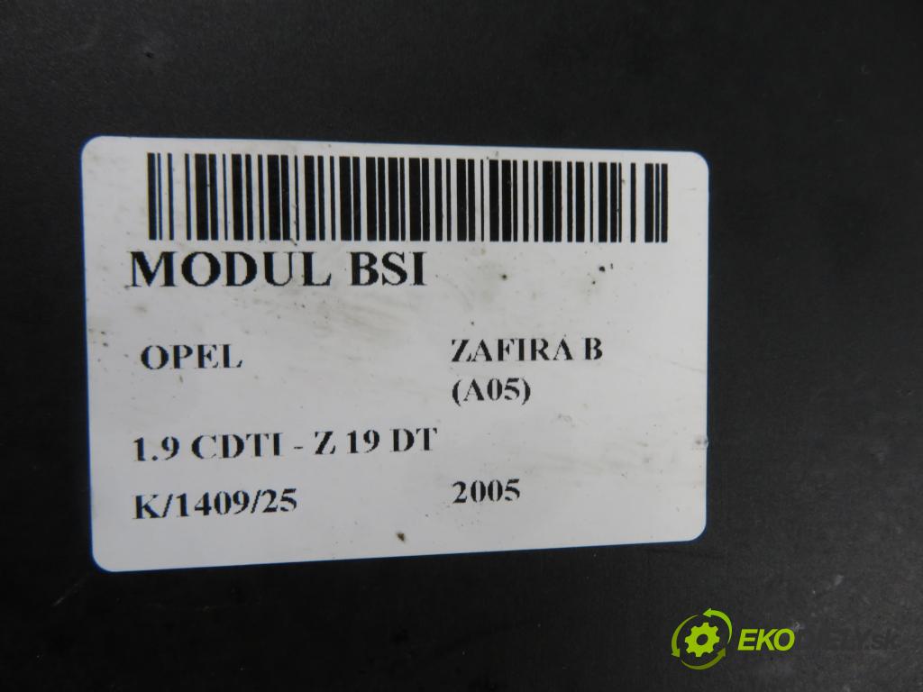 OPEL ZAFIRA B (A05) MINIVAN 2005 88,00 1.9 CDTI 8V 120 - Z 19 DT 1910,00 MODUL BSI 13206759HG ; 5DK00866952