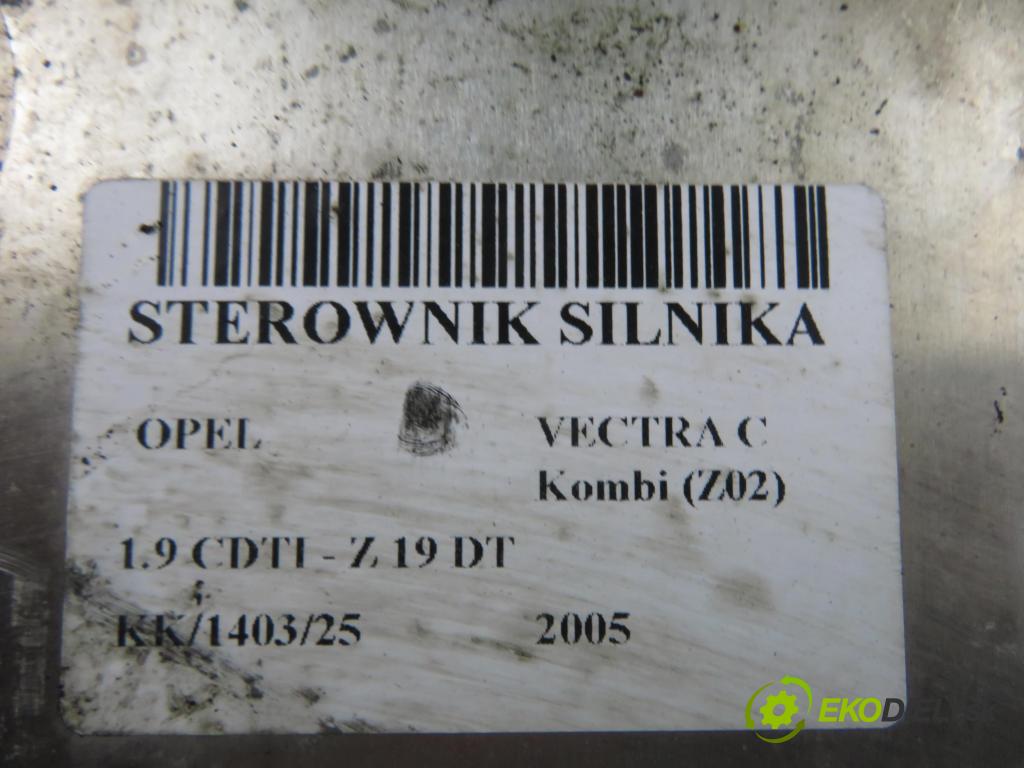 OPEL VECTRA C Kombi (Z02) KOMBI 2005 88,00 1.9 CDTI - Z 19 DT 1910,00 řídící jednotka motora 0281011914 ; 55193968