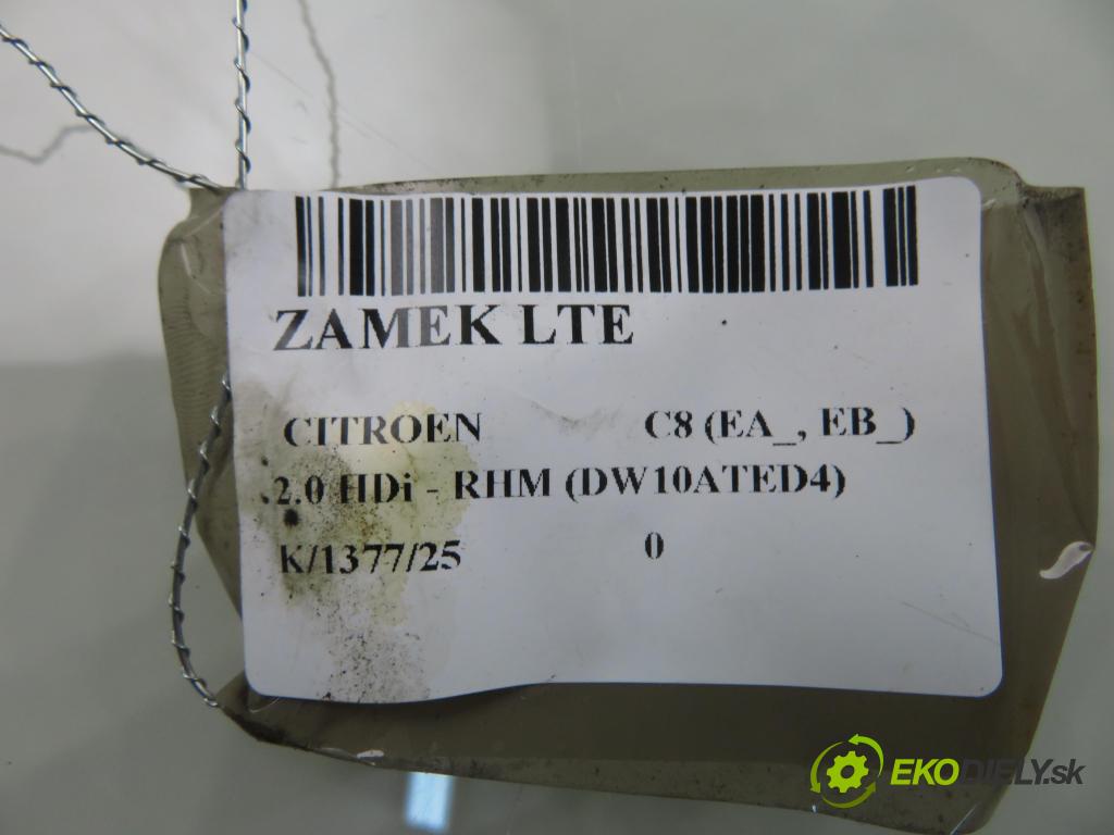 CITROEN C8 (EA_, EB_) MINIVAN 2005 79,00 2.0 HDi - RHM (DW10ATED4) 1997,00 zámok LTE 299105