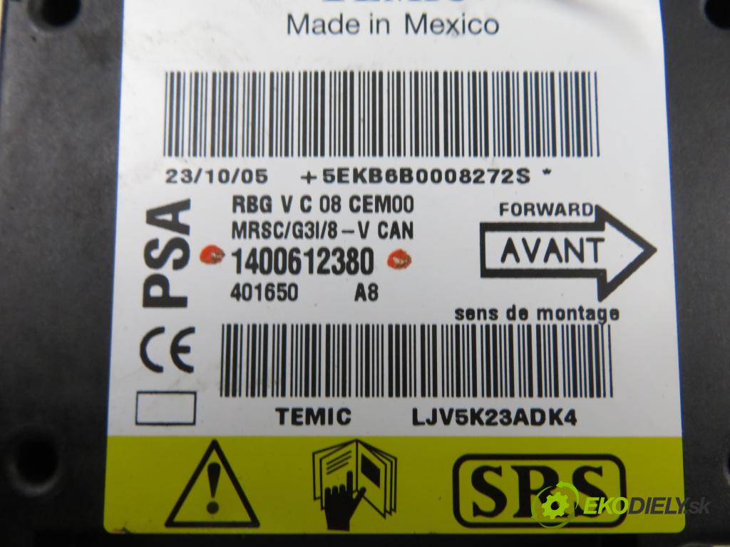 CITROEN C8 (EA_, EB_) MINIVAN 2005 79,00 2.0 HDi - RHM (DW10ATED4) 1997,00 MODUL air BAG 1400612380
