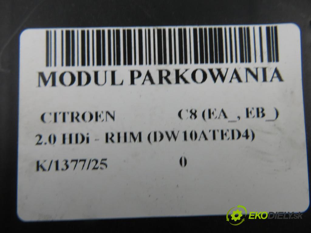 CITROEN C8 (EA_, EB_) MINIVAN 2005 79,00 2.0 HDi - RHM (DW10ATED4) 1997,00 MODUL 9654009280