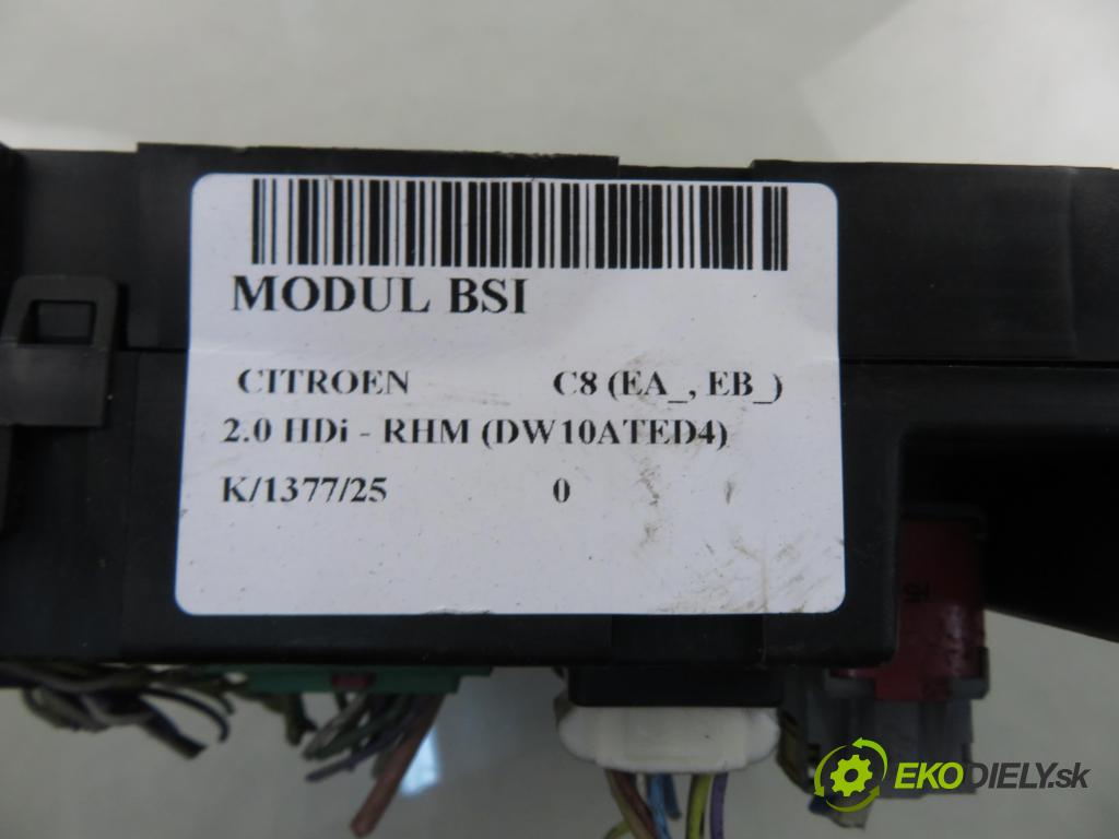 CITROEN C8 (EA_, EB_) MINIVAN 2005 79,00 2.0 HDi - RHM (DW10ATED4) 1997,00 MODUL BSI 9659285280