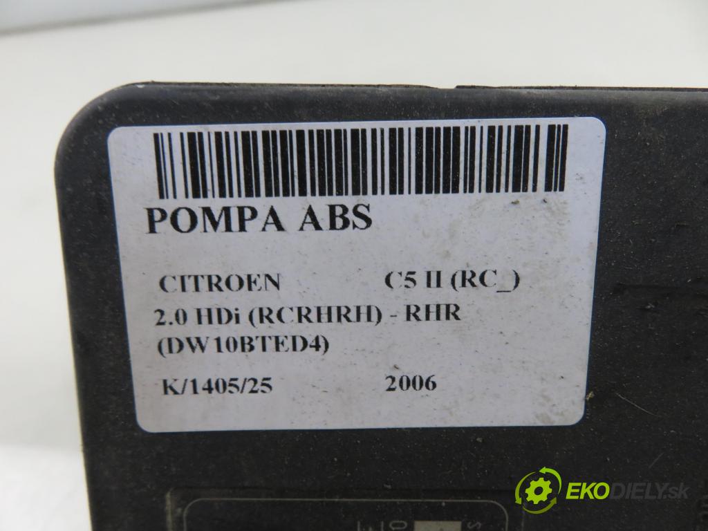 CITROEN C5 II (RC_) LIFTBACK 2006 100,00 2.0 HDi 136 - RHR (DW10BTED4) 1997,00 Pumpa ABS 10096011653 ; 9659770580 (Pumpa ABS)