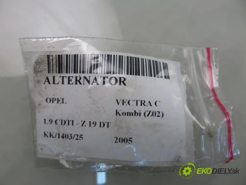 OPEL VECTRA C Kombi (Z02) KOMBI 2005 88,00 1.9 CDTI - Z 19 DT 1910,00 Alternátor  (Alternátor)