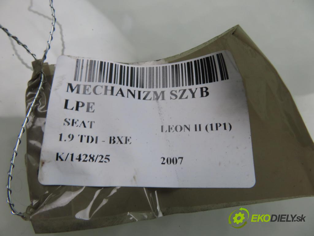 SEAT LEON (1P1) HB 2007 77,00 1.9 TDI - BXE 1896,00 mechanismus oken 1K0959793M ; 1P0837401E ; 1T0959701G