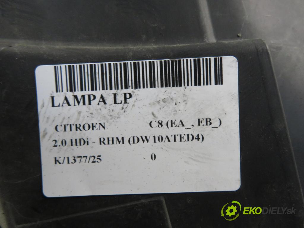 CITROEN C8 (EA_, EB_) MINIVAN 2005 79,00 2.0 HDi - RHM (DW10ATED4) 1997,00 světlo LP 1494316080