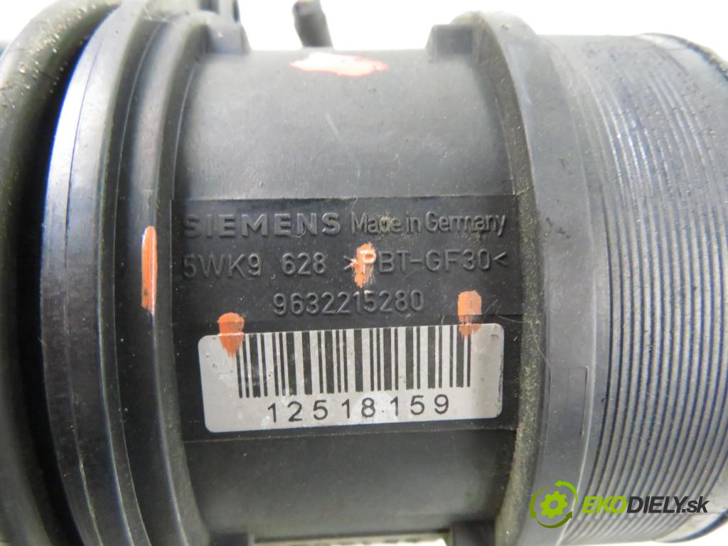 CITROEN C8 (EA_, EB_) MINIVAN 2005 79,00 2.0 HDi - RHM (DW10ATED4) 1997,00 váha vzduchu vzduchu 9632215280 ; 5WK9628