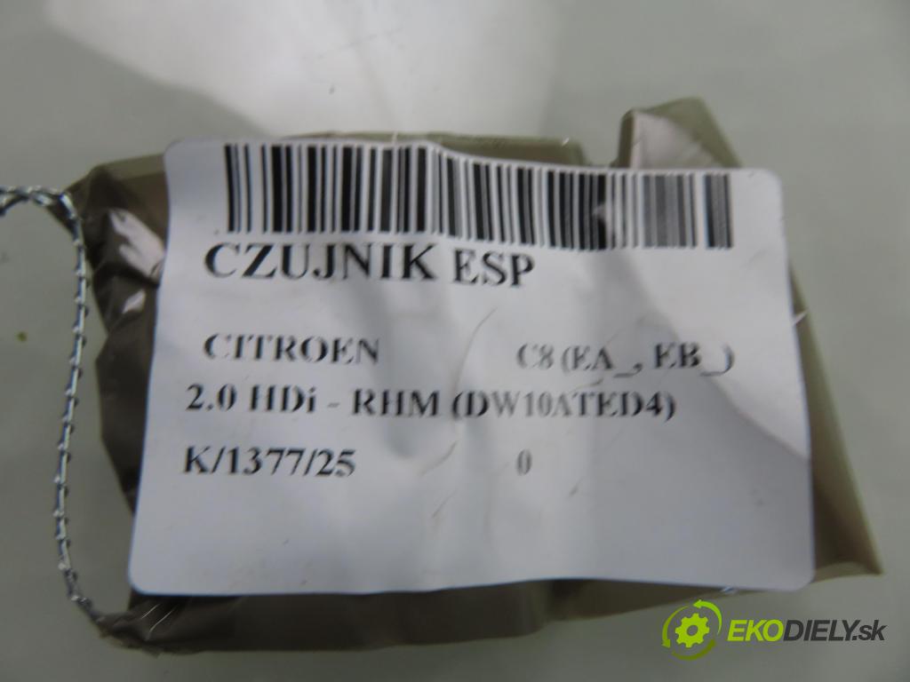CITROEN C8 (EA_, EB_) MINIVAN 2005 79,00 2.0 HDi - RHM (DW10ATED4) 1997,00 snímač ESP 0265005606