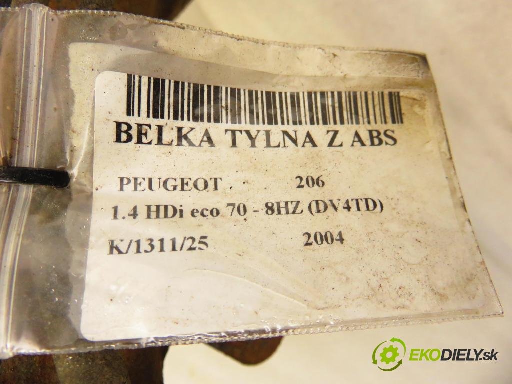 PEUGEOT 206 liftback (2A/C) HB 2004 50,00 1.4 HDi 8V 70 - 8HZ 1398,00 výztuha zadní část ABS