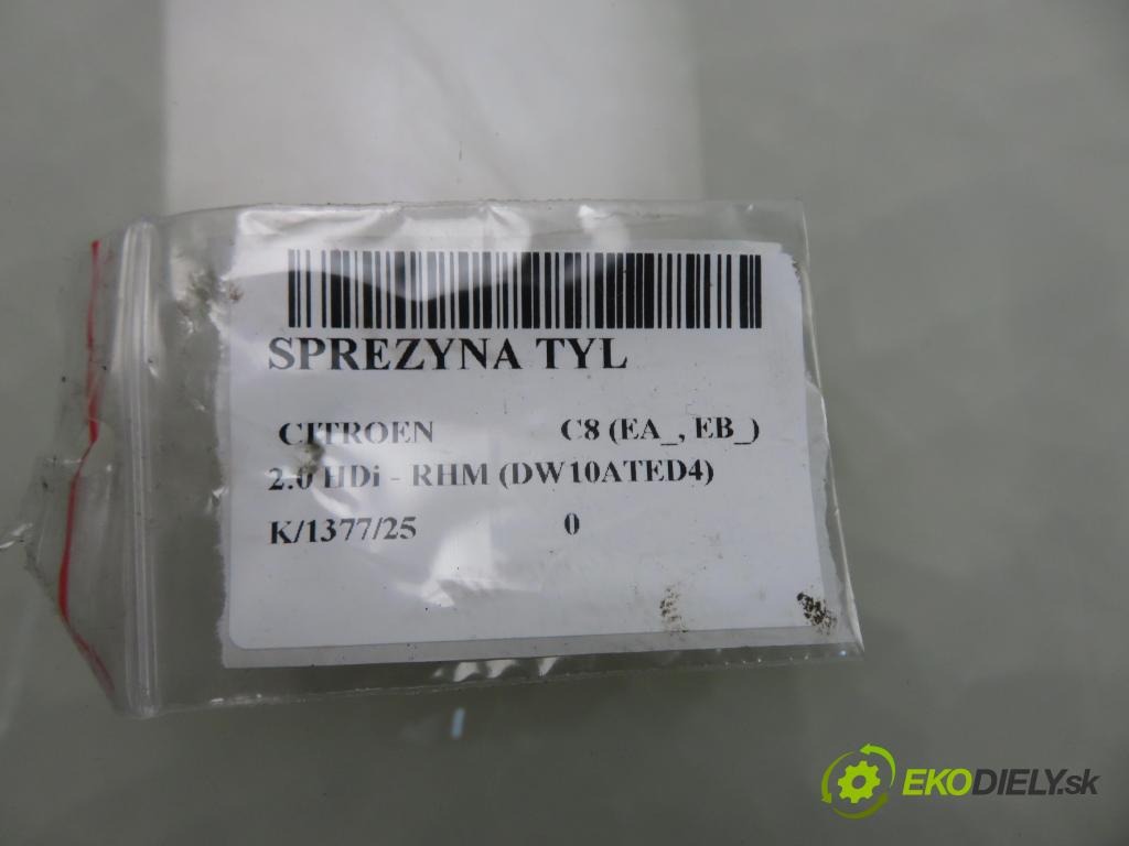 CITROEN C8 (EA_, EB_) MINIVAN 2005 79,00 2.0 HDi - RHM (DW10ATED4) 1997,00 Pružina ZADNÍ: