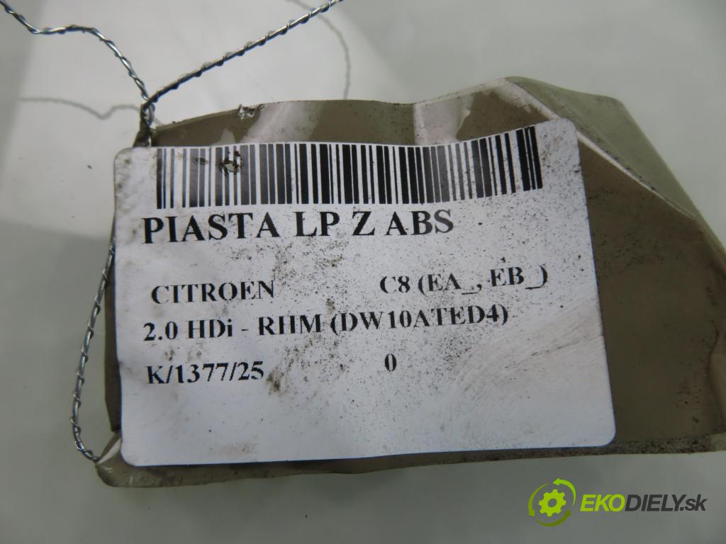 CITROEN C8 (EA_, EB_) MINIVAN 2005 79,00 2.0 HDi - RHM (DW10ATED4) 1997,00 náboj LP ABS
