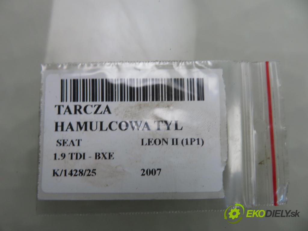 SEAT LEON (1P1) HB 2007 77,00 1.9 TDI - BXE 1896,00 lamela kotouč brzdová ZADNÍ: C4W012ABE