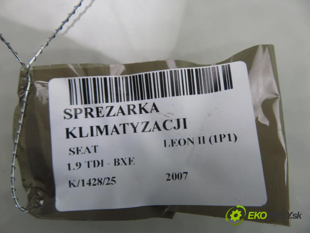 SEAT LEON (1P1) HB 2007 77,00 1.9 TDI - BXE 1896,00 KOMPRESOR: klimatizácie 1K0820859F (Kompresor klimatizácie)